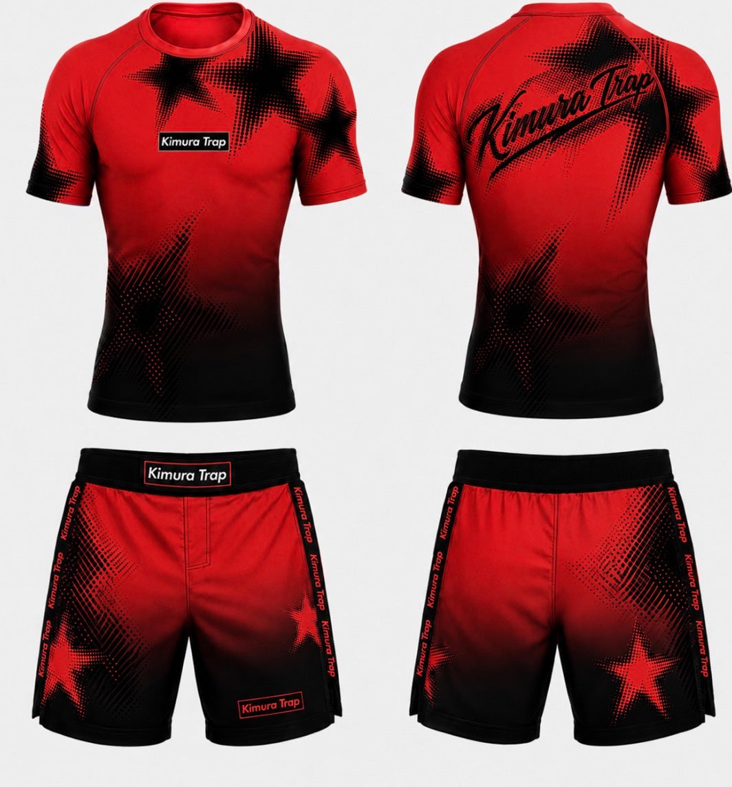 Kimura Trap™ — CRIMSON TRAP (Rash guard set)