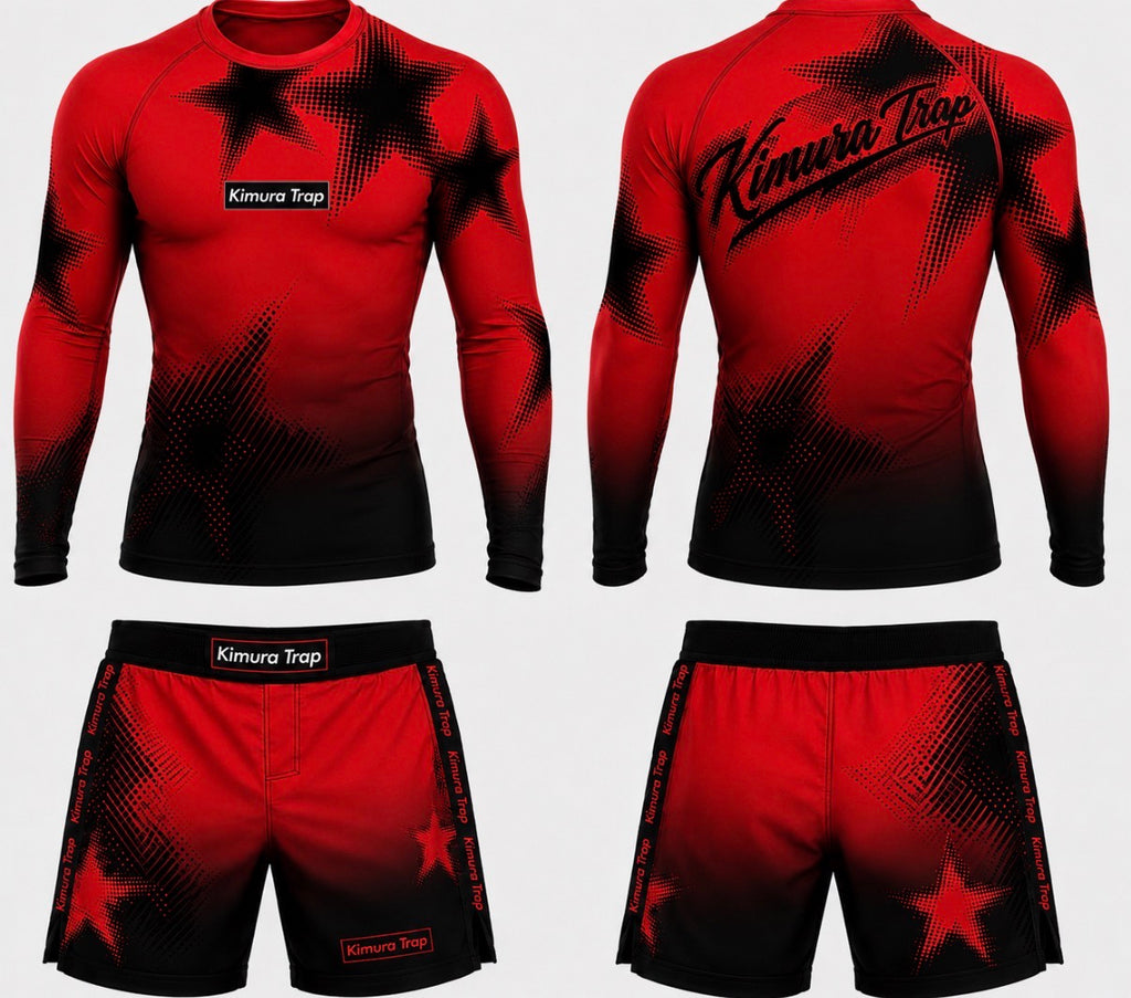 Kimura Trap™ — CRIMSON TRAP (Rash guard set)