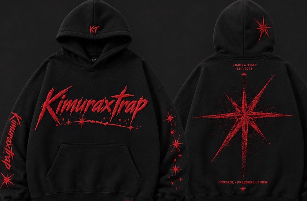 Kimuraxtrap- RED SIGNAL- baggy hoodie