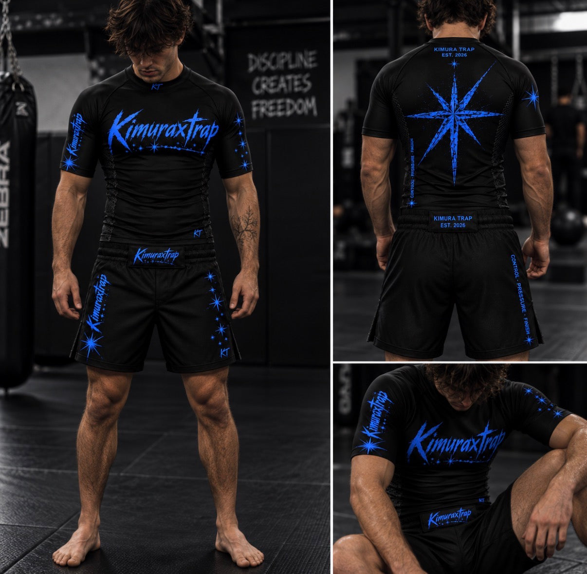 Kimura Trap™ — BLUE KIMURAXTRAP - Rash Guard Set