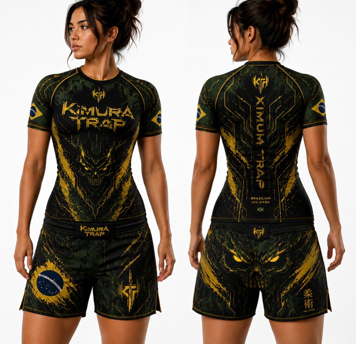 Kimura Trap™ — WOMENS BRAZIL TRAP (Rash guard set)