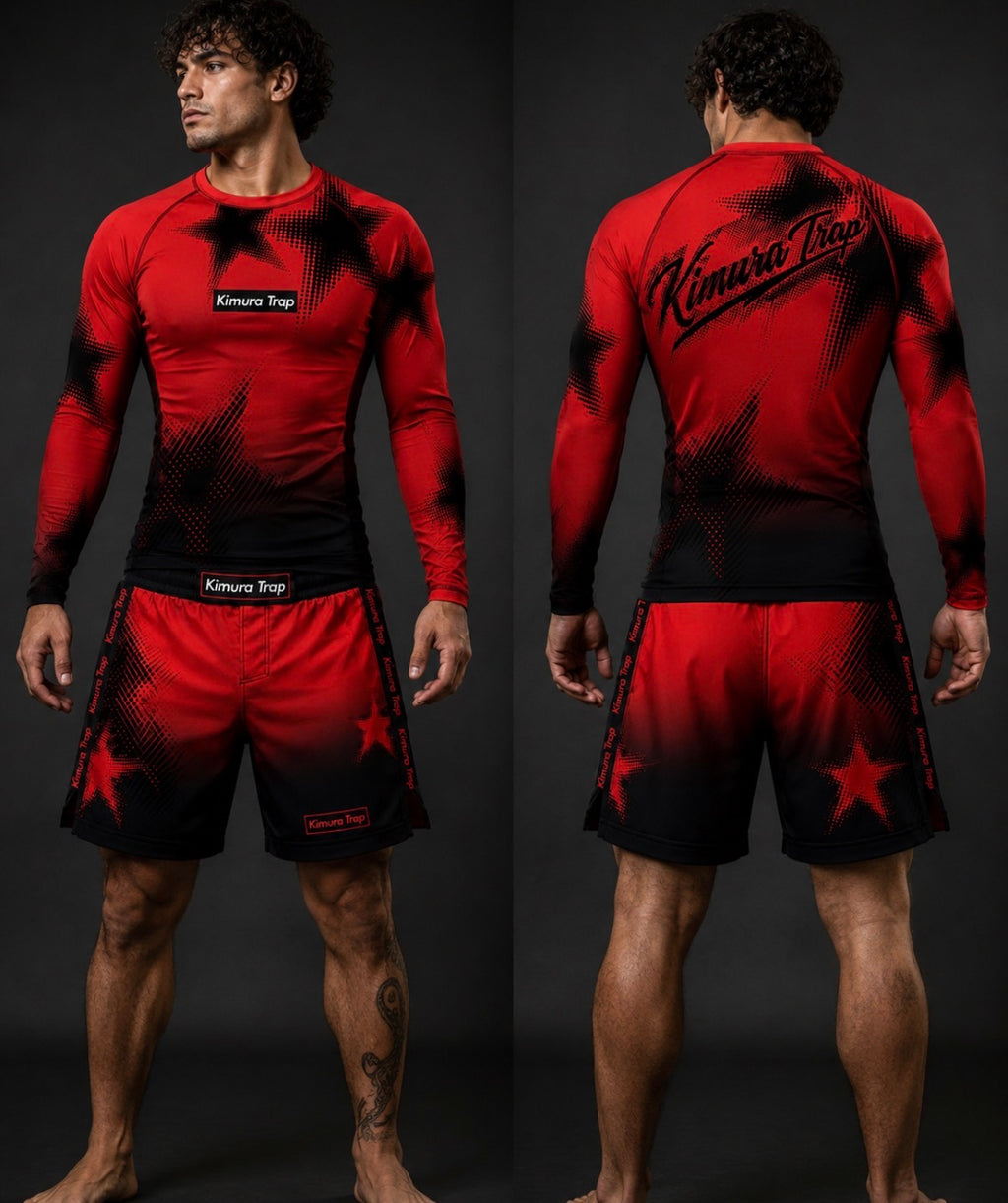 Kimura Trap™ — CRIMSON TRAP (Rash guard set)