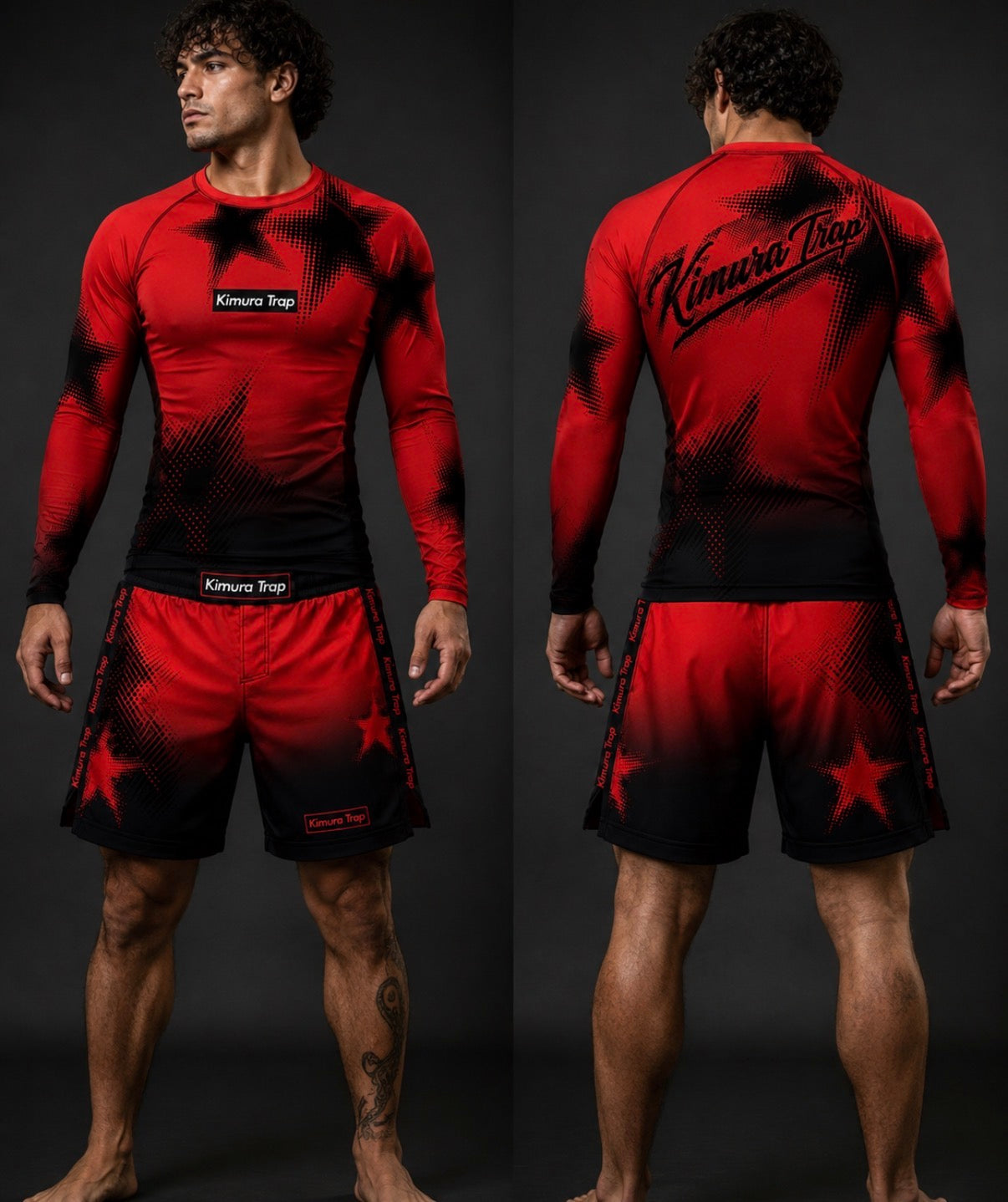 Kimura Trap™ — CRIMSON TRAP (Rash guard set)