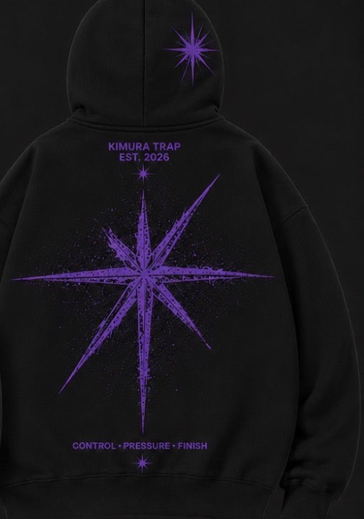 Kimuraxtrap- PURPLE SIGNAL- baggy hoodie