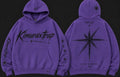 Kimuraxtrap- PURPLE + BLACK SIGNAL- baggy hoodie