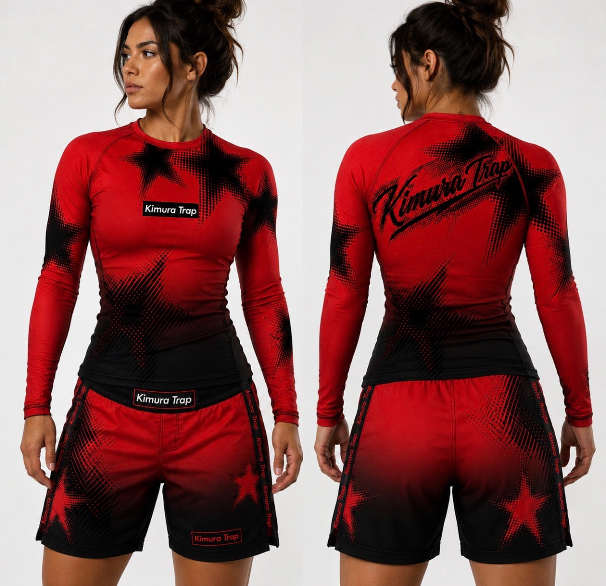 Kimura Trap™ — WOMENS CRIMSON TRAP (Rash guard set)