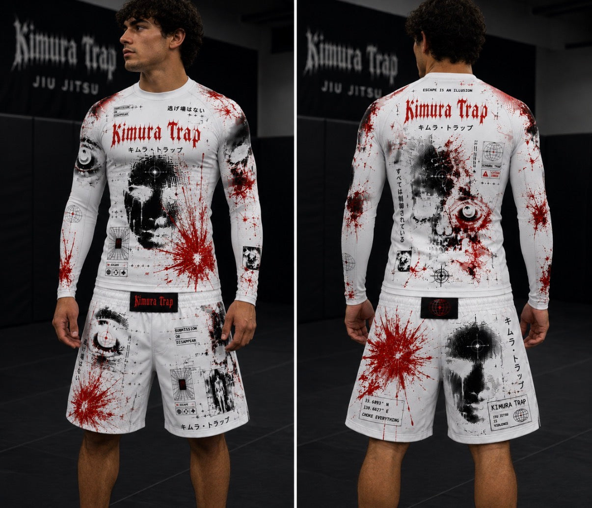 Kimura Trap™ — WHITE NOISE (Rash guard set)