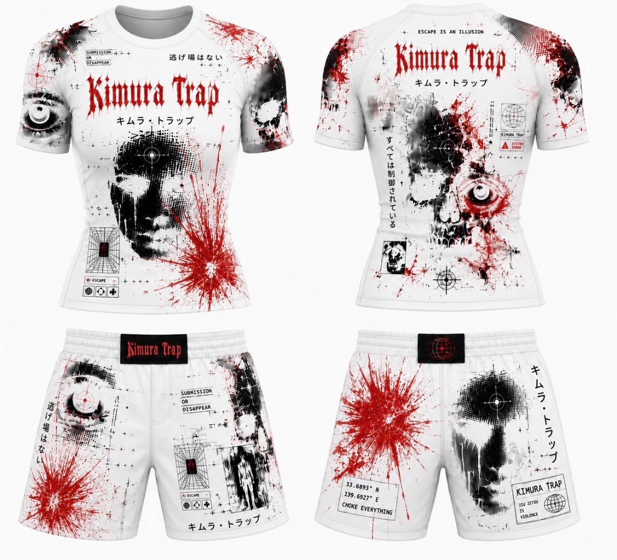 Kimura Trap™ — WOMENS WHITE NOISE (Rash guard set)