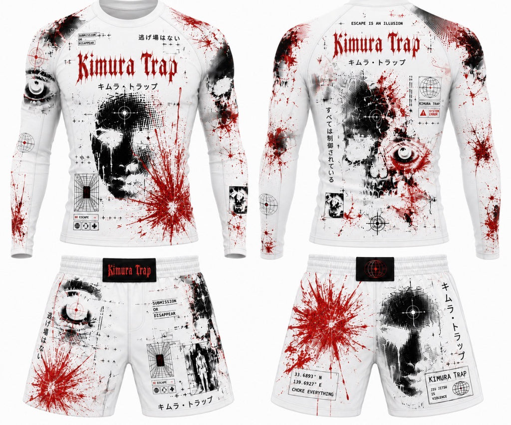 Kimura Trap™ — WHITE NOISE (Rash guard set)