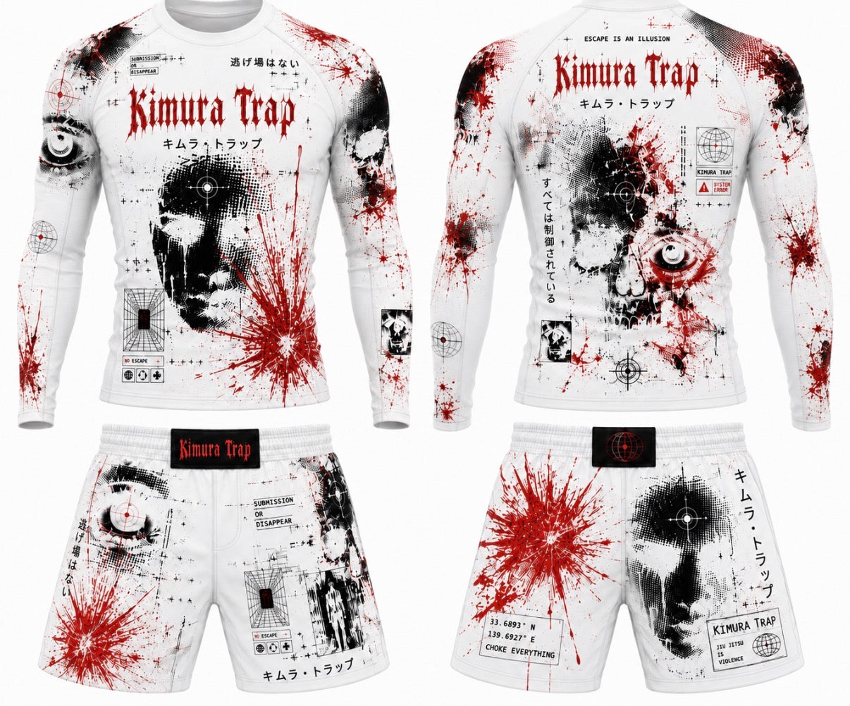 Kimura Trap™ — WHITE NOISE (Rash guard set)
