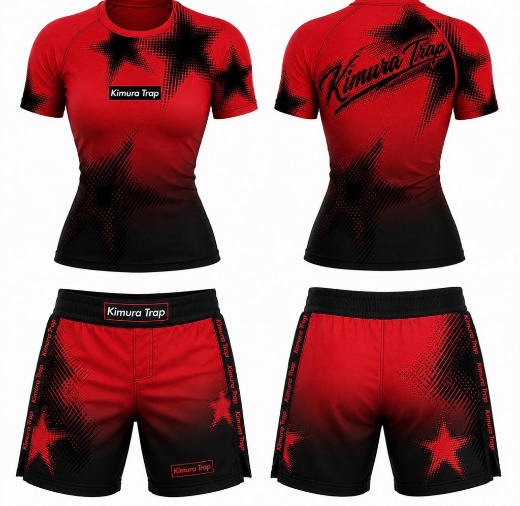 Kimura Trap™ — WOMENS CRIMSON TRAP (Rash guard set)