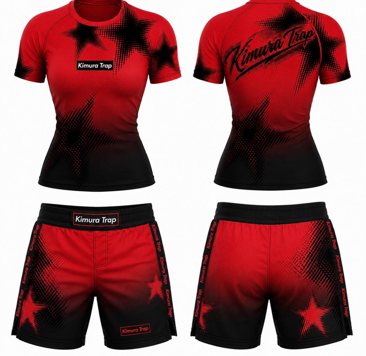 Kimura Trap™ — WOMENS CRIMSON TRAP (Rash guard set)