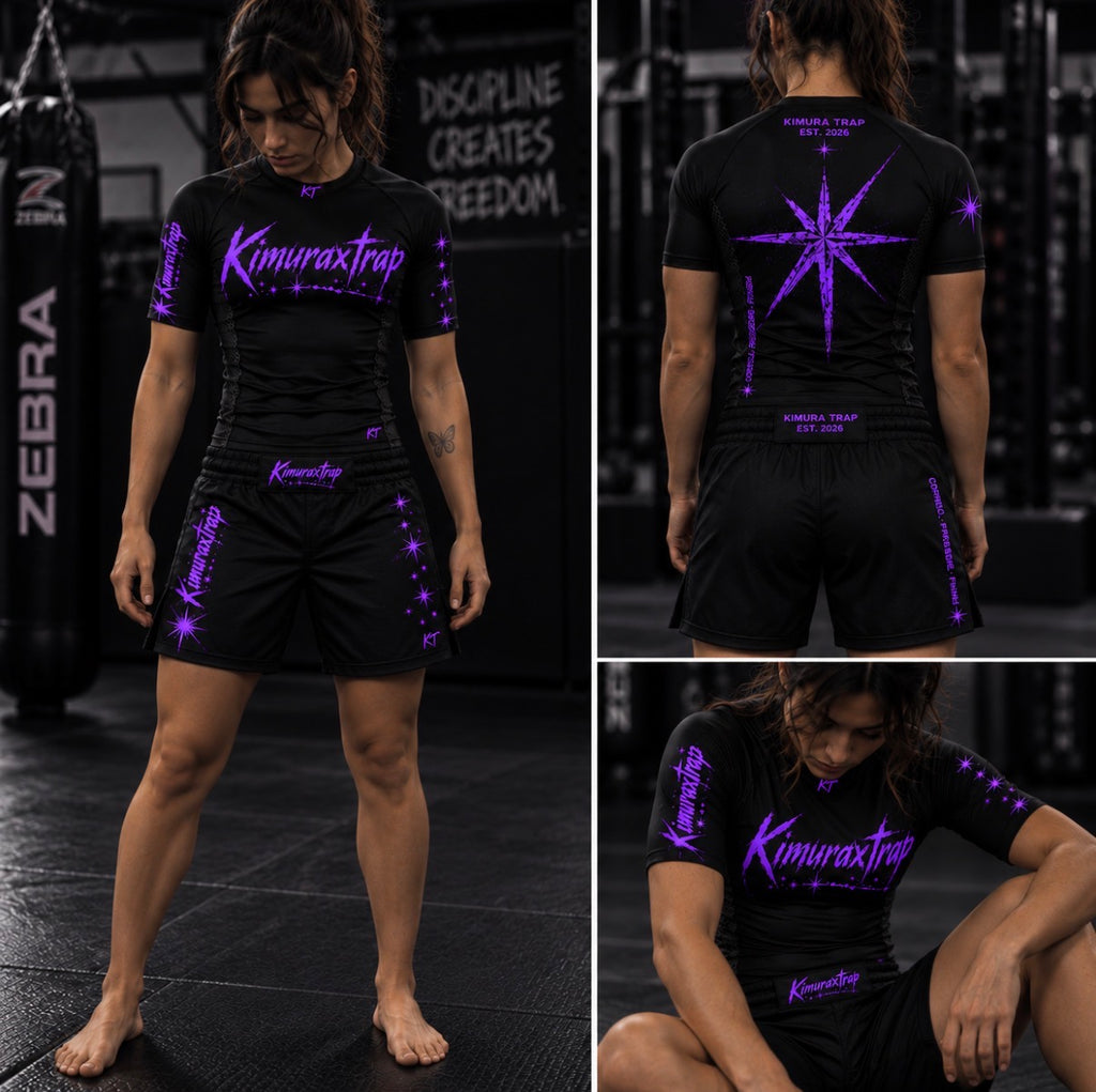 Woman’s — PURPLE KIMURAXTRAP - Rash Guard Set