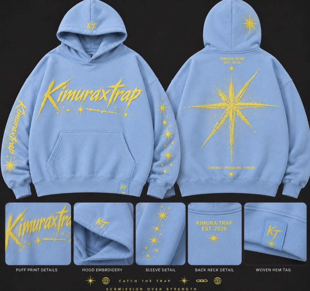 Kimuraxtrap- LIGHT BLUE SIGNAL- baggy hoodie
