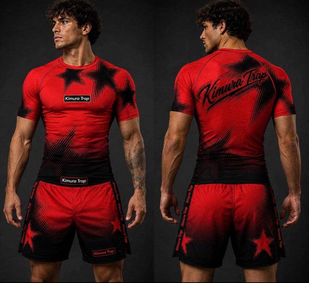 Kimura Trap™ — CRIMSON TRAP (Rash guard set)