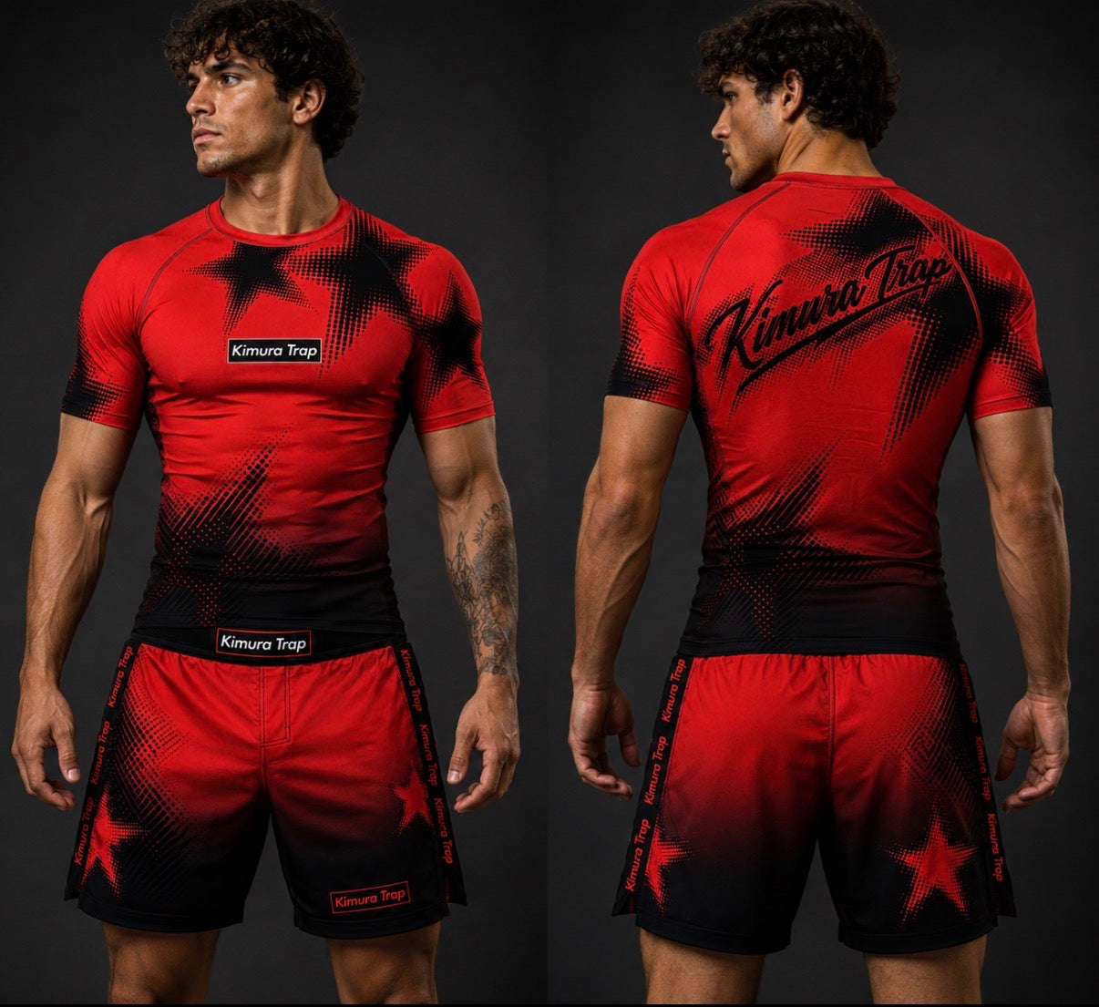 Kimura Trap™ — CRIMSON TRAP (Rash guard set)
